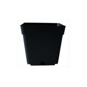 Firkantet plast potte 1,55 L (TEKU) - 13 x 13 x 13 cm