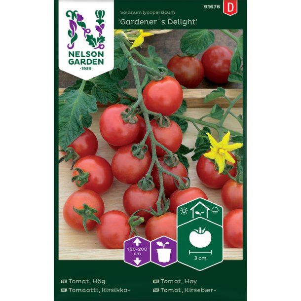 Tomat, Kirsebr-, "Gardener's Delight"