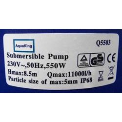 Aquaking Q5503 Dyk pumpe 11000 L/H