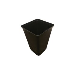 Firkantet plast potte 3 L - 14,5 x 14,5 x 22 cm