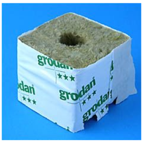 Grodan klodser 7,5x7,5x6,5 cm, lille hul